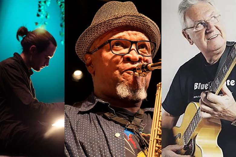 Glasgow headliners L-R: Fergus McCreadie, Bobby Watson and Jim Mullen
