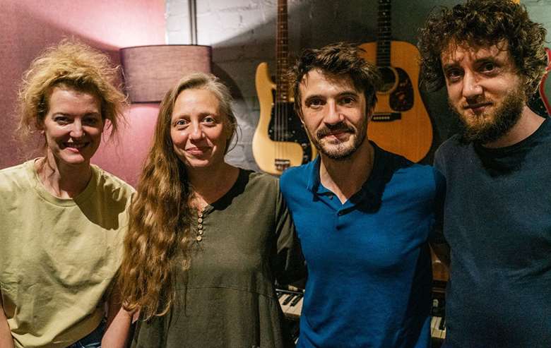 L-R: Alcyona Mick, Brigitte Beraha, George Crowley and Tim Giles - Photo by Alex Bonney