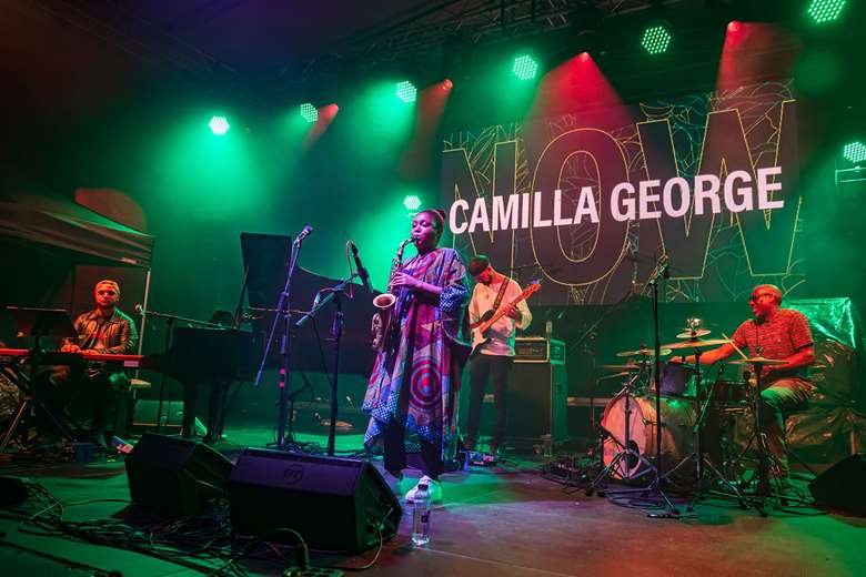 Camilla George and her impressive band