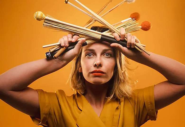Percussionist Harriet Riley performs at Bath Jazz Weekend
